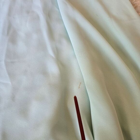 Monica Richards Mint Green Dress with Silver Embellishment Vtg size 5 - Picture 6 of 16